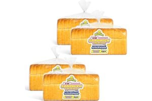 MR. DOBELINA Mr.Dobelina Sandwich Bread, 4 Confezioni da 550g, Pan Bauletto da 14 Fette da 1.6cm Morbide e Dorate, Ideale per Toast Ricchi e Ricette Gourmet Dolci o Salate