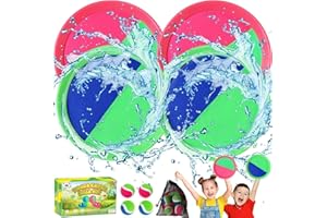 ZMLM Ensemble de Jouets à Lancer et à Attraper la Balle : Beach Yard Lawn Sport Game Outside Indoor Family Outdoor Toy Cadeau pour Enfant de 3 à 12 Ans avec 4 pagaies collantes 4 balles à Lancer