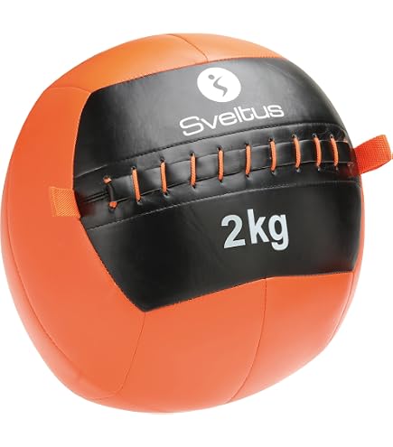 Ballon Médical VirtuFit Medicball Pro 1 Kg - Caoutchouc Noir Pour Renforcement Musculaire Et Rééducation - 8