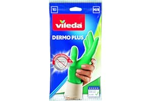 ‎VILEDA Vileda Dermo Plus/Sanft & Schonend Gummihandschuhe latexfrei, Größe M, 4 Paar