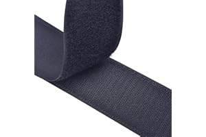 Velcro Brand Black Sew-on Tape Hook and Loop 50mm 1 Metre Hook and 1 Metre Loop Sold As Continuous Length