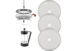 LETCDFER 3 Pack 2.75in Cafetiere Mesh Coffee Press Filter Mesh Replacement Stainless Steel Cafetiere Filters M esh 12 OZ/ 350 ml