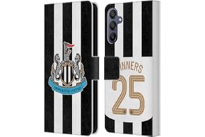 Head Case Designs Officially Licensed Newcastle United Football Club Home Kit 2025 Cup Winners Leather Wallet Case Compatible With Samsung Galaxy A15