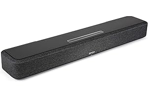 Denon Home 550 Compact Sound Bar for TV, Bluetooth Soundbar for Surround Sound System, Dolby Atmos & DTS:X, Dolby Vision, HEOS Built-In, WiFi, Airplay 2, Alexa Built-In - Black