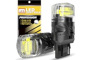 ANTEMOON 582 W21W 7440 LED Bulb Super Bright 2800LM 12V 6000K White 7441 992 T20 Replacement Bulbs Canbus Error Free for Backup Reverse Light, Turn Signal Light, Tail Light, Pack of 2