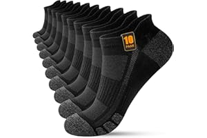 FORVEVO 10 Paar Sneaker Socken Herren Damen, Baumwolle Sportsocken, Atmungsaktive Laufsocken Kurz