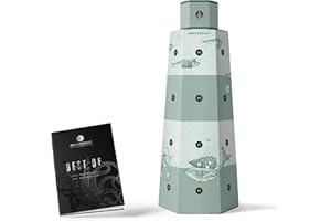 Ankerkraut Best Of Adventskalender 2025, Lieblingssorten Kalender | 24 Gewürz-Überraschungen Inkl. Hardcover-Kochbuch | Gewürze als Geschenk für Frauen & Männer | Deko zu Hause mit Leuchtturm-Design