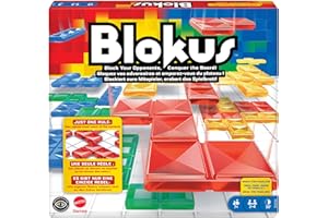 Mattel Games Blokus Spiel, Brettspiel für die Familie, Strategiespiel, für 2-4 Spieler, Gesellschaftsspiel, ab 7 Jahren, BJV44