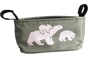 BundleBean Buggy/Stroller Organiser Bag - fits to Any Pushchair/Buggy/Stroller, Wheelchair or Walker (Polar Bear)