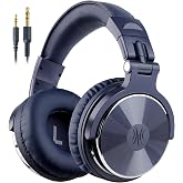 OneOdio Pro 10 Wired Hi-Res Studio DJ Headphones | 50mm drivers, removable 3.5/0.65mm cables, built-in microphone, soft pads