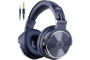 OneOdio Pro10 Słuchawki i słuchawki, profesjonalne studio audio, przewodowy zestaw słuchawkowy, zestaw słuchawkowy do monitorowania, idealny dźwięk do syntezatora PC TV Tablet Smartphone (niebieski)