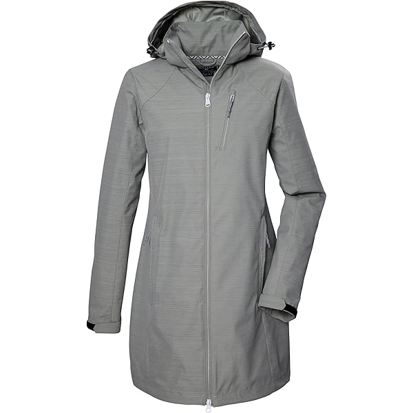 CMP Damenparka Mit Kapuze Und Reißverschluss dames Softshell parka
