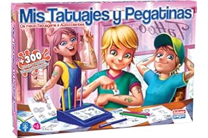 Falomir Tatuajes y Pegatinas-Juego de Mesa (Manualidades), Multicolor (32-2484), Pupitre.