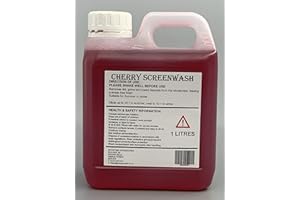 Showtime Chemicals Concentrated Cherry Screenwash | Leaves Streak—free Finish | Fast Acting | Cherry Fragrance | Effective in All Seasons (1 Litre)