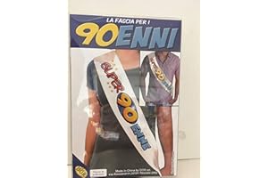 DOR IMPORT S.R.L. FASCIA 90 anni - SUPER 90 ENNE - gadget idea regalo scherzoso compleanno