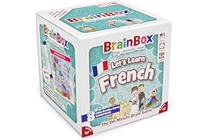 BrainBox Let's Learn French (2022), Card Game, Ages 8+, 1+ Players, 10+ Minutes Playing Time