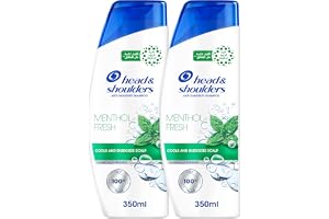 Head & Shoulders Menthol Fresh Anti-Dandruff Shampoo, with MaxFoam Technology Dandruff Won’t Come Back, Cools and Energizes Scalp, Clinically Proven, 350ml+350ml