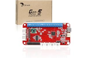 Brook Gaming Gen5W Fighting Board – Wireless Compatible Controller Board for P5, PC & Steam Deck | Ultra-Low Latency | Turbo, Macro & RGB Customization