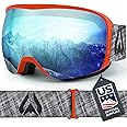 Wildhorn Outfitters Cristo Ski Goggles OTG-100% UV Anti-Fog, Anti-Scratch-US Ski Team Official Supplier- Snow Goggles Men, Women & Youth