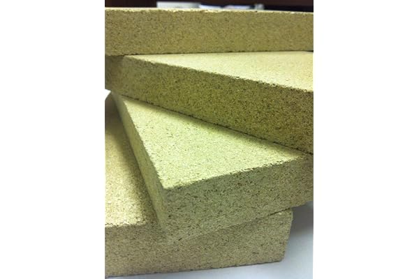 10 x Vermikulite Firebricks 9" x 4,5" x 1 tum. För att passa byråspisar