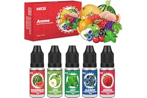 IMECIG Concentrated Aroma 5 x 10 ml Set, Shake & Make, Natural Concentrated Aroma in Food Grade, Ideal for DIY, Baking, Cooking, Room Refreshment and much more