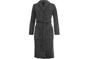 Brandsseller Szlafrok polarowy unisex, szlafrok kąpielowy, miękki i lekki