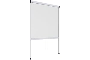 WINDHAGER Rhino Insect Screen, Insect Screen, Fly Screen, Aluminium Frame for Windows, Can Be Shortened, White, 130 x 160 cm, 04334