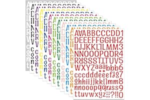 LZLPACKING 24 Sheets 3000 Pieces 12 Colors Self Adhesive Vinyl Letter Number Stickers Kit, Mailbox Numbers Sticker for Mailbox, Alphabet Number Stickers, Decals for Sign, Kitchen,Door, Business, Addres