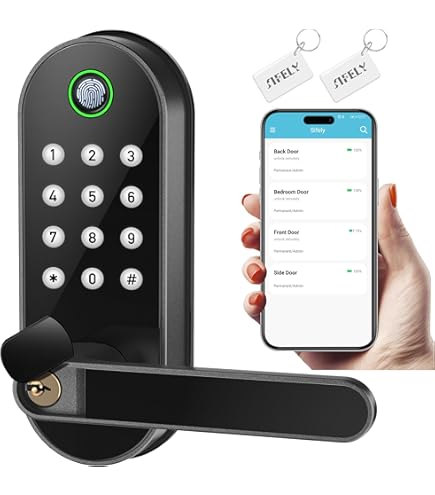 thumbnail image 2 of Kucacci Smart Door Lock With Keypad & Fingerprint - Keyless Entry Deadbolt For Front Door 2 of 6