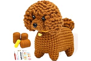 DEUDY Kit de Crochet pour Débutants, Kit D'Animaux Au Crochet, Kit Crochet Debutant Complet, Kit Complet De Tricot De Crochet pour Adultes Débutants Crochet