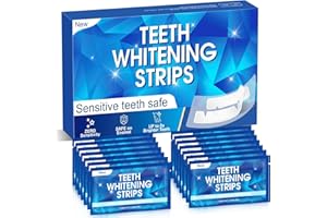 QUNLER Teeth Whitening Strips, Professional Teeth Whitening Strips 14 Packs 28 Pcs, at Home Teeth Whitener, Safe for Enamel, Suit for Sensitive Teeth Tooth Whitening Kits