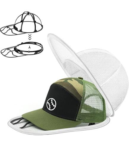 Organizer Per Cappelli Da Baseball: 2 Cinghie Con 16 Clip E Ganci Oltreporta, Salvaspazio Per Berretti Golf, Sciarpe E Guanti - 4