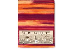 TEX FAMILY Telo ARREDO COPRITUTTO Gran Foulard COPRILETTO COPRIDIVANO Tessuto (2 Piazze, Rio Arancio)