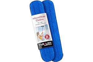 Tyroler Bright Tools 2 pezzi di ricambio in microfibra cloth- utilizzato con 2-in-1 telescopica finestra lavaggio squeegee- super morbida