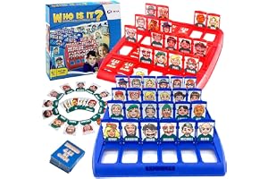 Who Is It? - Classic Family Guessing Board Game for Kids & Adults, Fun Puzzle Game for Travel, Parties & Game Night (English Version)