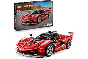 LEGO Technic Ferrari FXX K Macchina Giocattolo - Modello di Auto da Corsa per il Gioco e l'Esposizione con Motore V12, Differenziale e Pistoni Mobili - Idea Regalo per Bambini da 10 Anni - 42212
