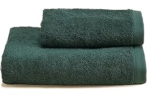 Lisola Set Asciugamani Bagno Viso e Bidet, Coppia Asciugamani Bagno, in Spugna di Cotone 530 gr/mq, 110 x 60 cm + 60 x 40 cm, Morbido al Tatto, Made in Italy, Tinta Unita. Modello: Perla