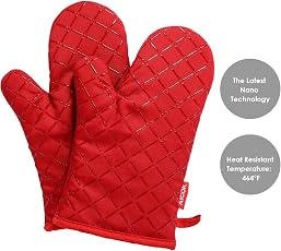 147-SHST Adventure Ofenhandschuh & Topflappen-Set – Hitzebeständig Bis 300°C, Mit Coolem Design