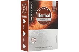 AATMANA Herbal Copper Brown Henna Hair Color with Goodness of 9 Herbs | Copper Brown Henna Mehndi for Hair, Make Hair Soft & Shiner Natural Hair Color for Men & Women 100g