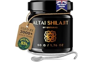 UNTANAS Original Shilajit Resin - 50g - Gold Grade Shilajit - 6 Months Supply - High Fulvic & Humic Acid - 100% Pure Shilajit - for Energy & Stamina