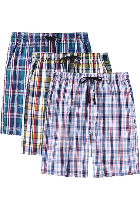 Short Pyjama Homme Coton - Confortable, Respirant, Taille Élastique