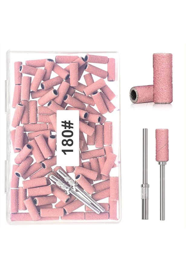 JCMASTER 100 Manchons Abrasifs #150 - Pour Ponceuse à Ongles - Grain Moyen