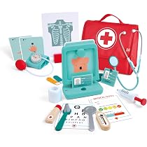 Ambulatorio medico in legno XXL - Set medico con accessori | GIOCATTOLI