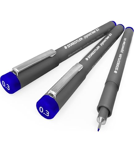 STAEDTLER Pigmentliner 0,3 Mm – Schwarze Tinte, 2er Pack