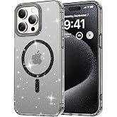 Minesk iPhone 13 ve 14 i&ccedil;in MagShine Serisi MagSafe ile Uyumlu G&ouml;z Alıcı ve Şık Simli Arka Tasarım Y&uuml;ksek Kalite Materyal Pre