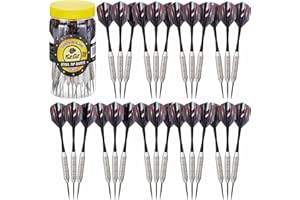 Fat Cat Dardos en un Tarro: Punta de Acero Dardos con Recipiente de Almacenamiento/Viajes, 19 Gramos (Pack de 15, 21 y 27 Dardos)