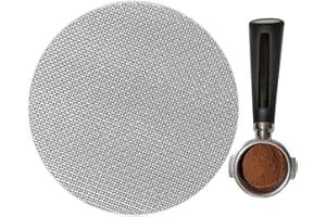 QIANFENSHI Pantalla de Disco Cafe,Espresso Puck Screen,Malla De Filtro De Café,Pantalla de Filtro de Cafe Reutilizable,316 Acero Inoxidable,1.7mm de Espesor,150um,Diámetro 51mm