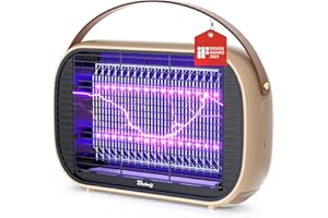 Buzbug Insektenvernichter für Außen und Innen, 5200mAh Wiederaufladbarer Mückenvernichter, Tragbarer Kabelloser LED Fliegenvernichter, Ideal für Camping, Wohnmobil, Garten