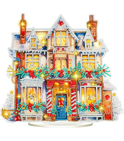 Kit 4 Marque-pages Diamond Painting Noël - Broderie Strass Bonhomme De Neige, Sapin, DIY