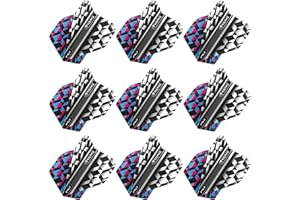 ‎RED DRAGON RED DRAGON Dwustronne loty do rzutek Yin Yang 3 zestawy w opakowaniu (łącznie 9 lotów do rzutek)